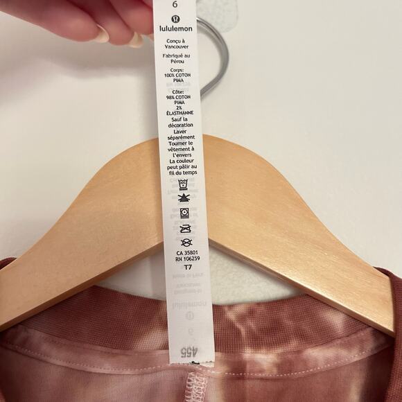 Lululemon All Yours Tank Top in Marmoleado Tie Dye Ancient Copper 6 - Picture 6 of 9